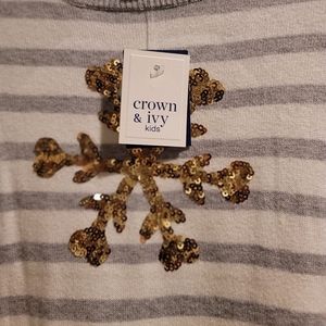 Girls 6X Christmas sweater dress